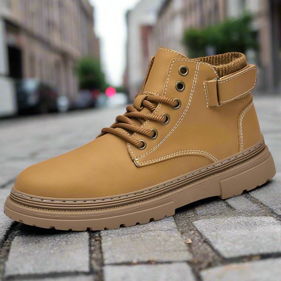 Men's High-Top Fashion Leather Ankle Boots