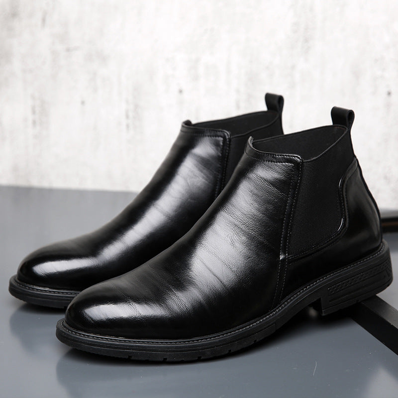Men's Leather Fashion Trendy Chelsea Boots