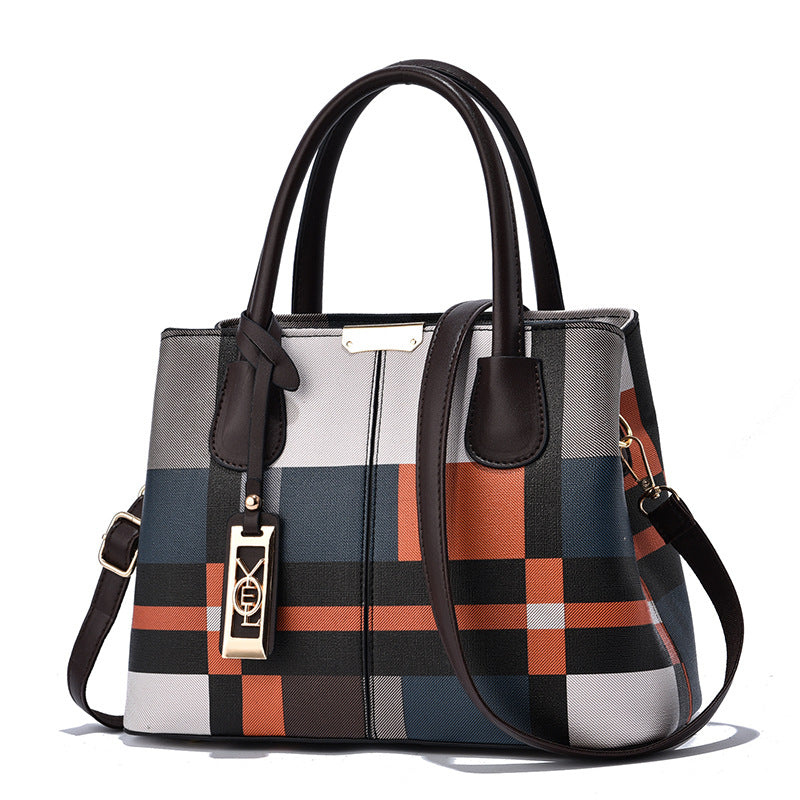 Women's Atmospheric Plaid European And American Bag