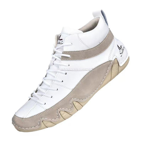 Men's Leather High-Top Casual Shoes