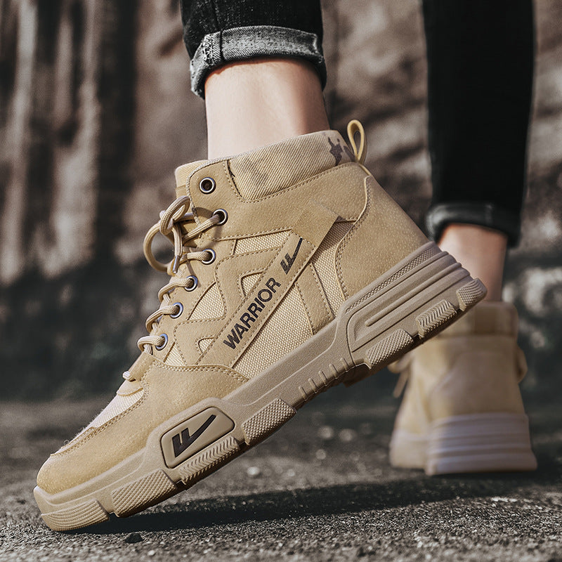 Men's Leather British Style High-Top Martin Boots (In Stock)