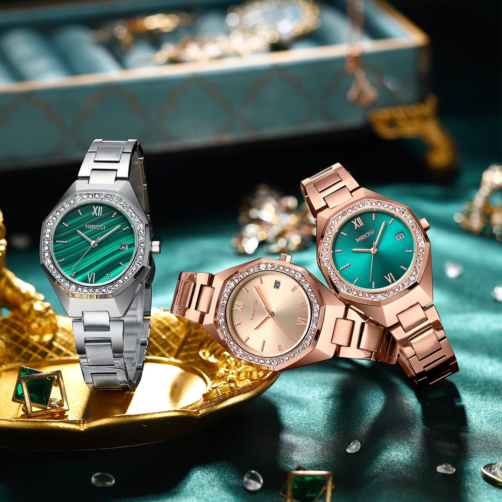 Women's Versatile Diamond Quartz Watch