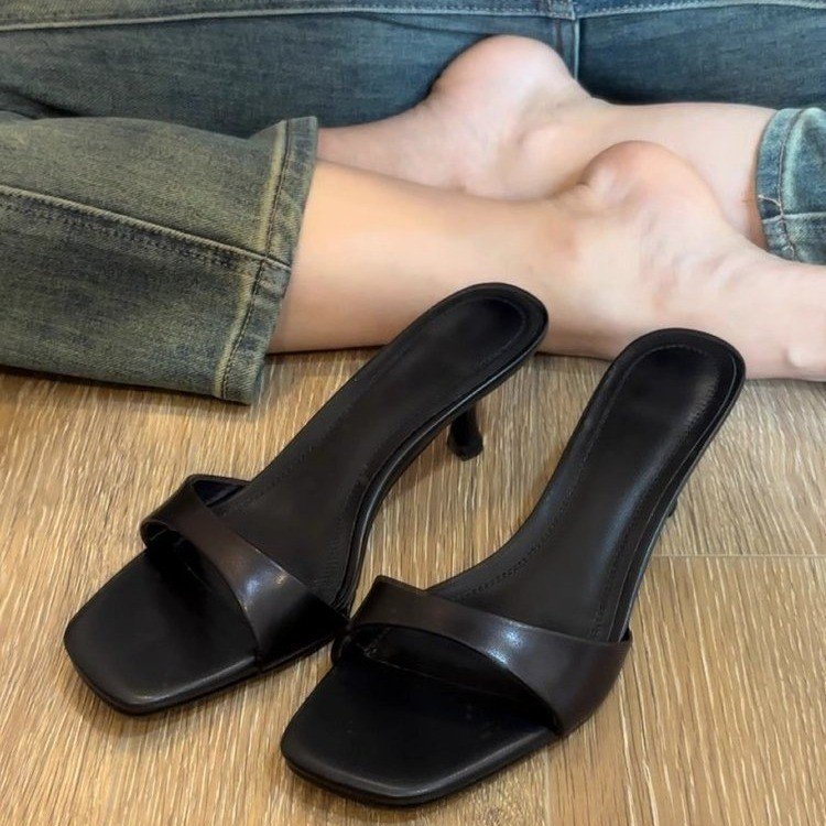 Women's Heels Peep Toe Dress Slippers