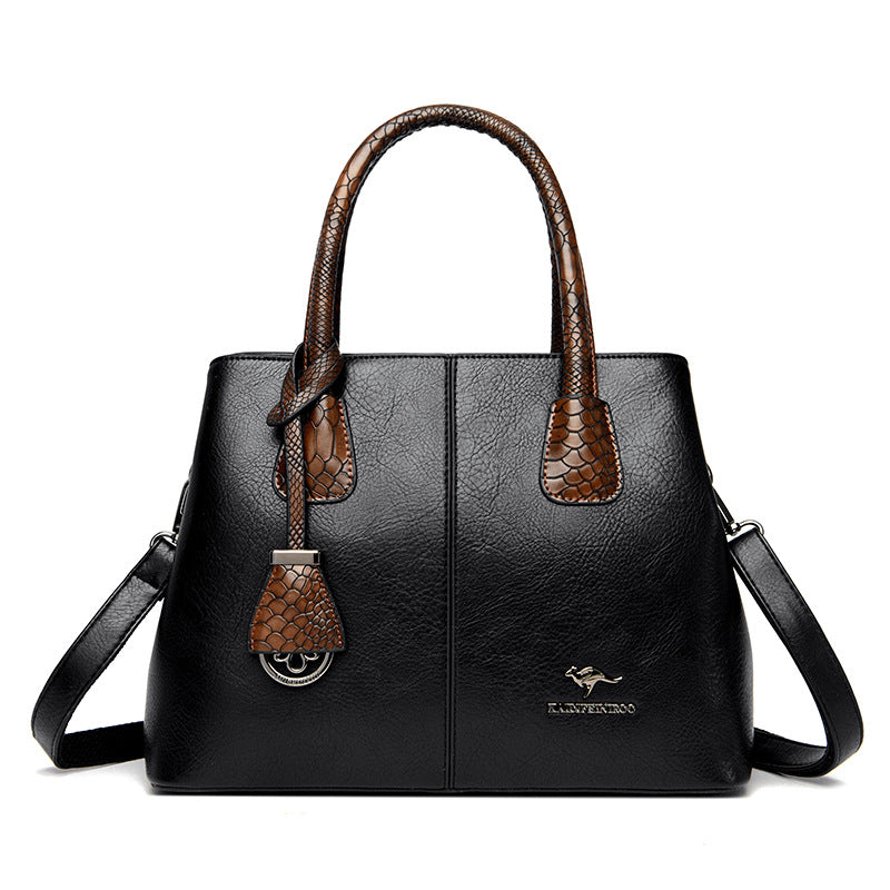 Women's Leather Large Cepacity Shoulder Handbag