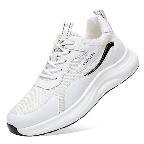 Men's Breathab Leather Mesh Casual Sneakers