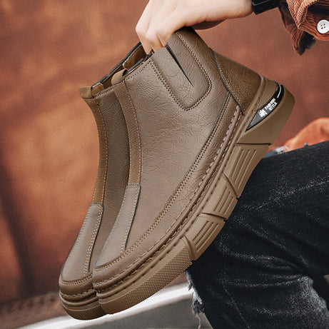 Men's Leather Martin Boots Fashion Retro Style Shoes