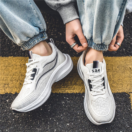 Men's Fashion Trend Fly-Woven Outdoor Running Shoes