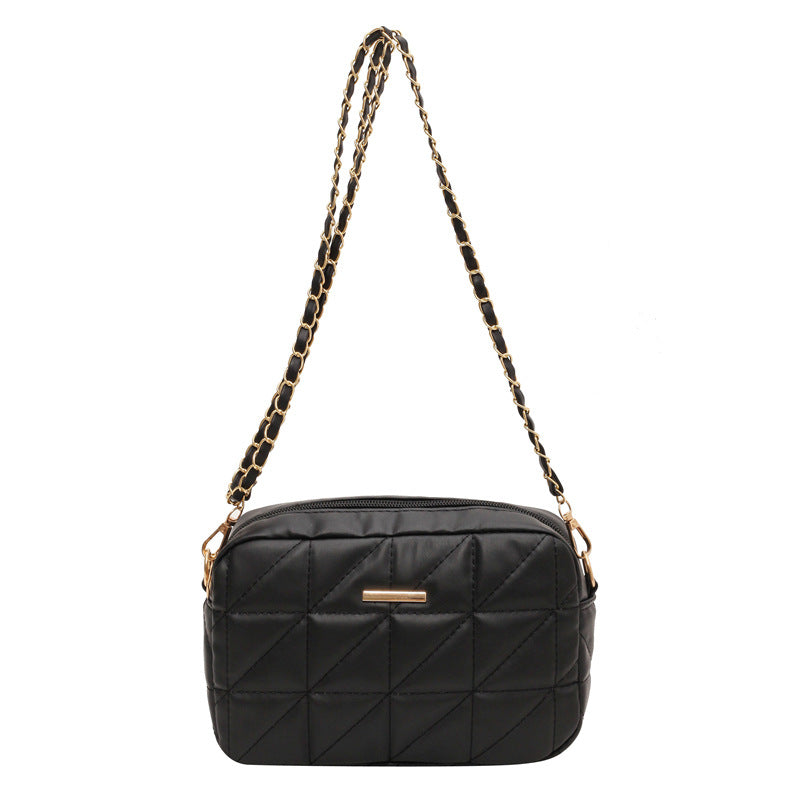 Women's Leather Rhombus Casual Bag