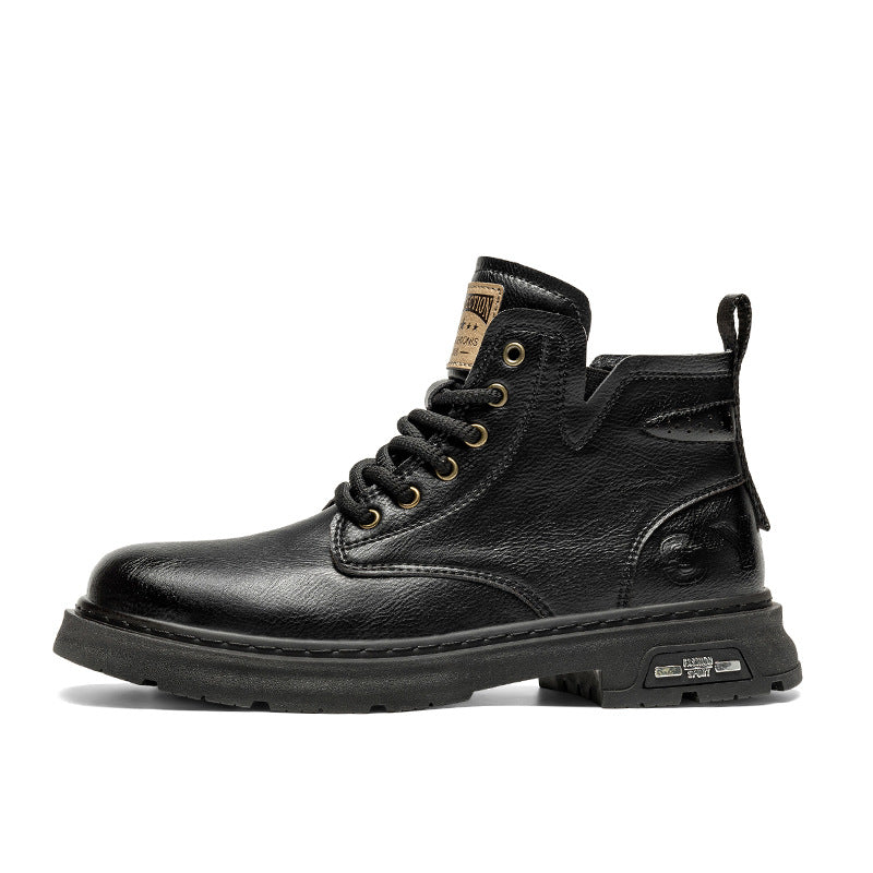 Men's Genuine Leather British Style Martin Boots