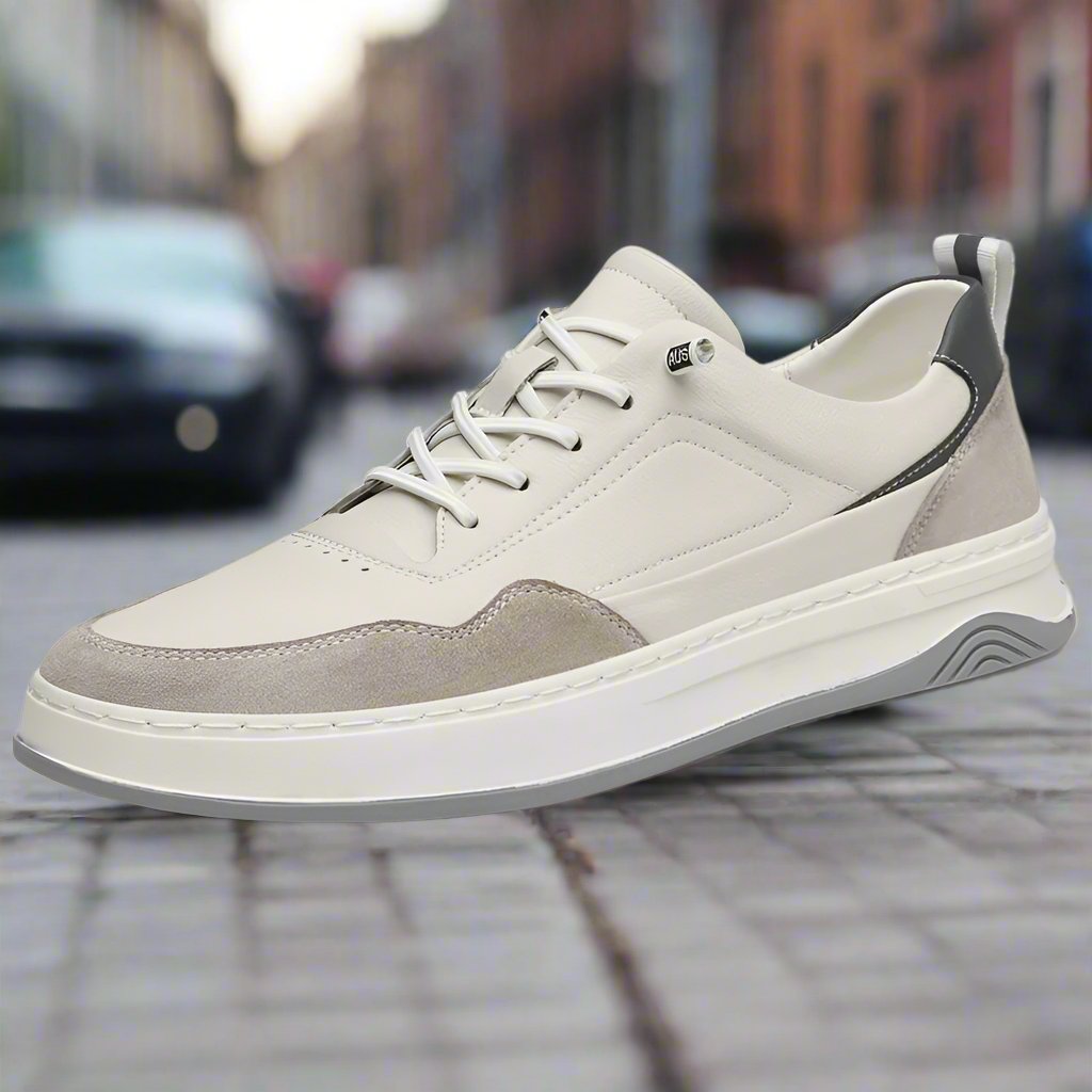 Men's Leather Trendy Lightweight Casual Shoes