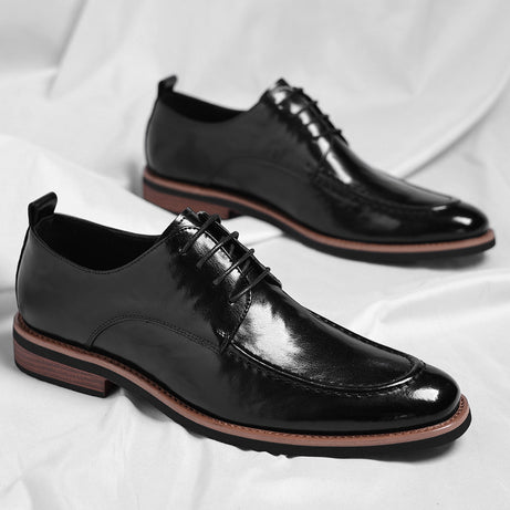 Men's Leather Oxford Pointed Formal Shoes