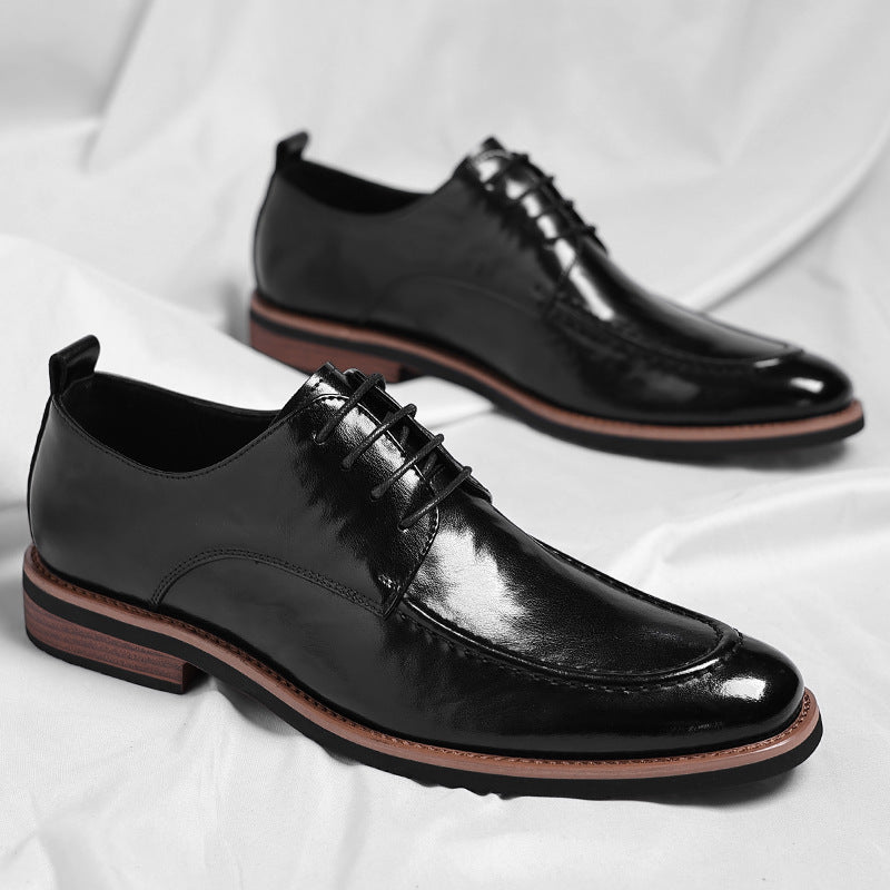 Men's Leather Oxford Pointed Formal Shoes