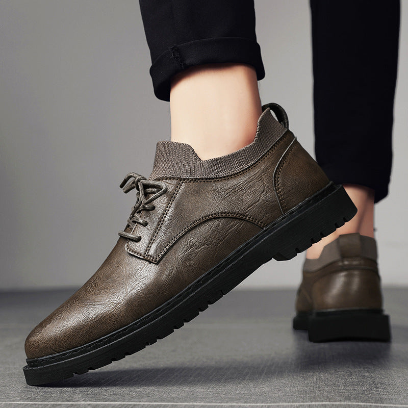 Men's Leather Fashion Trend Casual Shoes