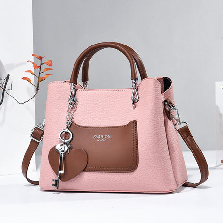 Women's Leathe Trendy Hand & Shoulder Bag