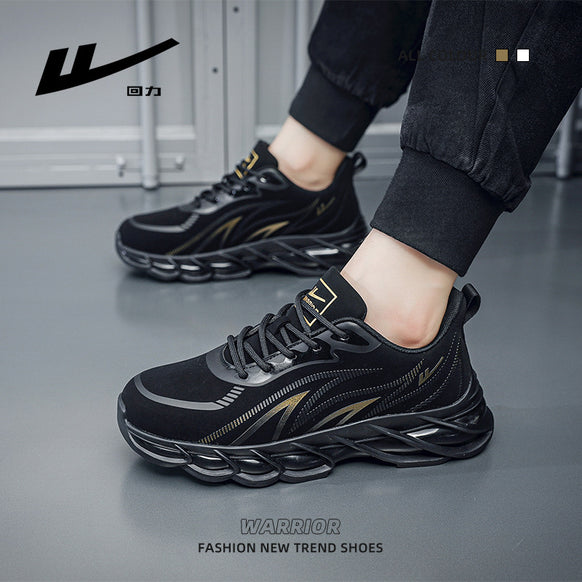 Men's Breathable Trendy Casual Sneakers - Black