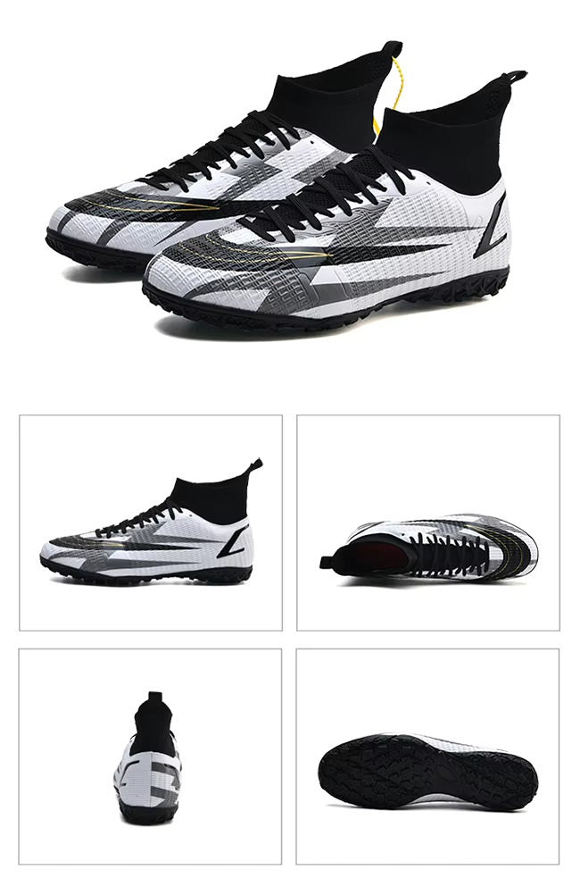 Men's Synthetic Leather Football Turf Sports Shoes