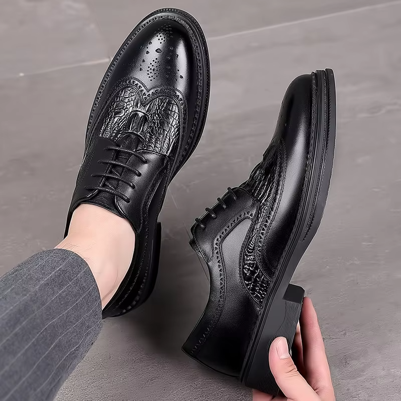 Men''s Leather British Style Casual Shoes