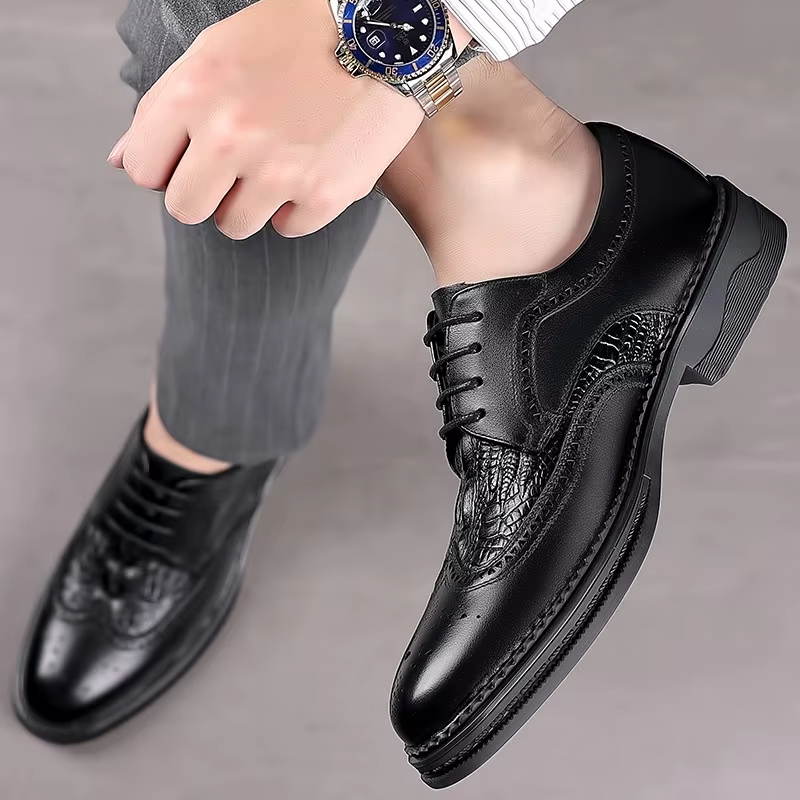 Men''s Leather British Style Casual Shoes