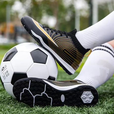 Men's TPU Fly-Knitting Football Turf Sports Shoes