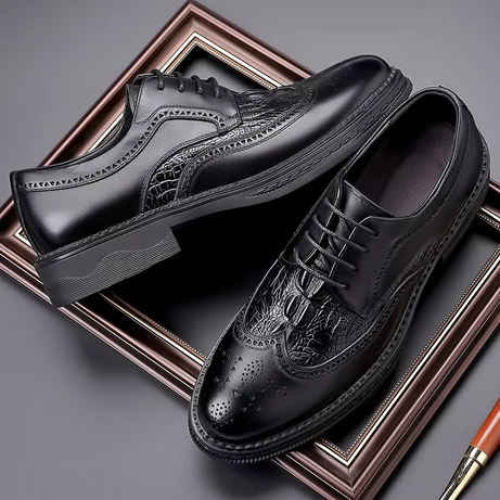 Men''s Leather British Style Casual Shoes