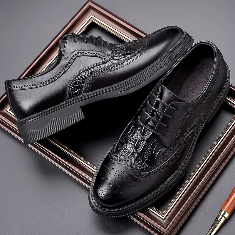 Men''s Leather British Style Casual Shoes