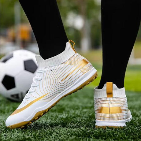 Men's TPU Fly-Knitting Football Turf Sports Shoes