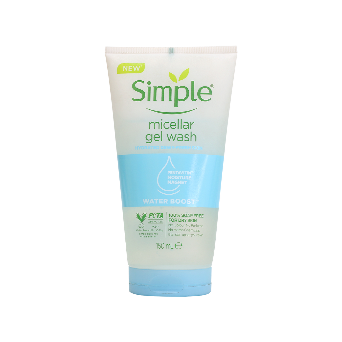 Simple Water Boost Micellar Facial Gel Wash 150ml