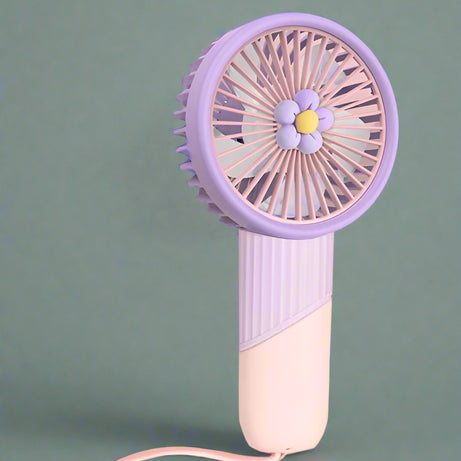 Handheld Portable Pocket Mini Fan with Soft Silicone Lanyard