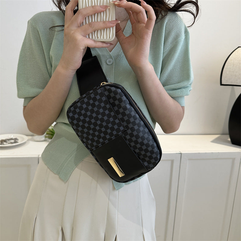 Women's Leather Crossbody Trendy Chest Bag | Trendy Shoulder Bag