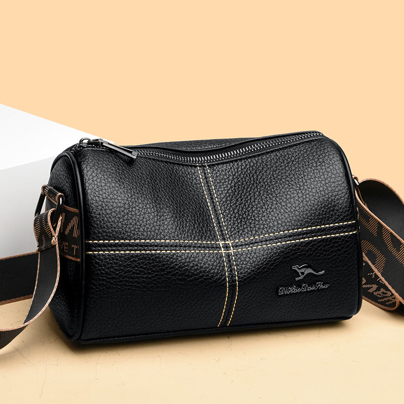 Women's Leather Portable Shoulder Bag | Trendy & Classic Fashion Bag