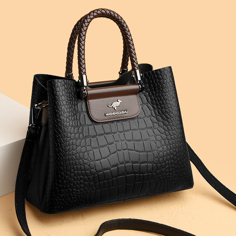 Women's Leather Portable Shoulder Hand Bag | Stylish Classic Hand Bag