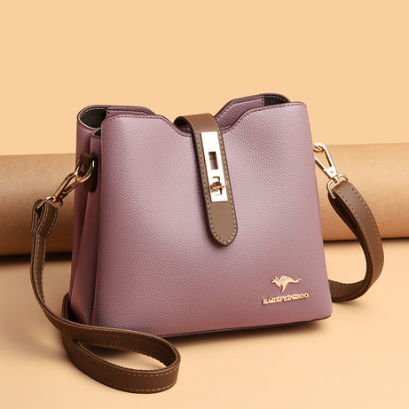 Women's Leather Trendy Bucket Bag | Trendy Shoulder Bag