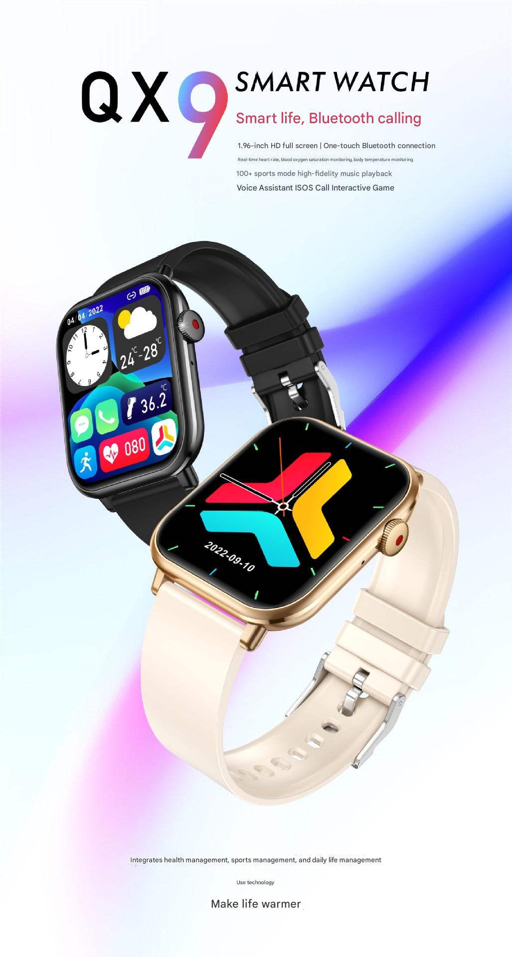 Sports Watch QX9 Bluetooth Call Smart Watch