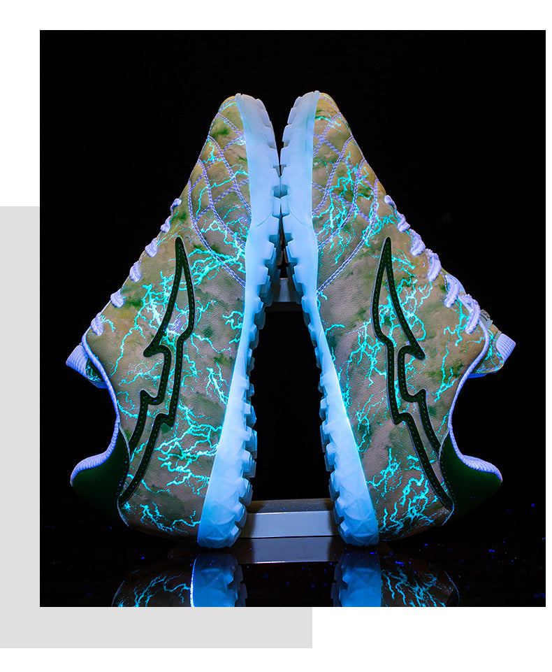 Men's Football Luminous Broken Nails Shoes