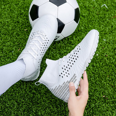 Men's Football High-Top Broken Nails Sports Shoes
