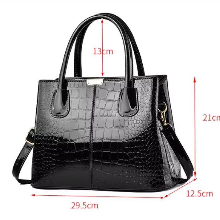 Women's Fashion Bright Leather Shoulder Bag