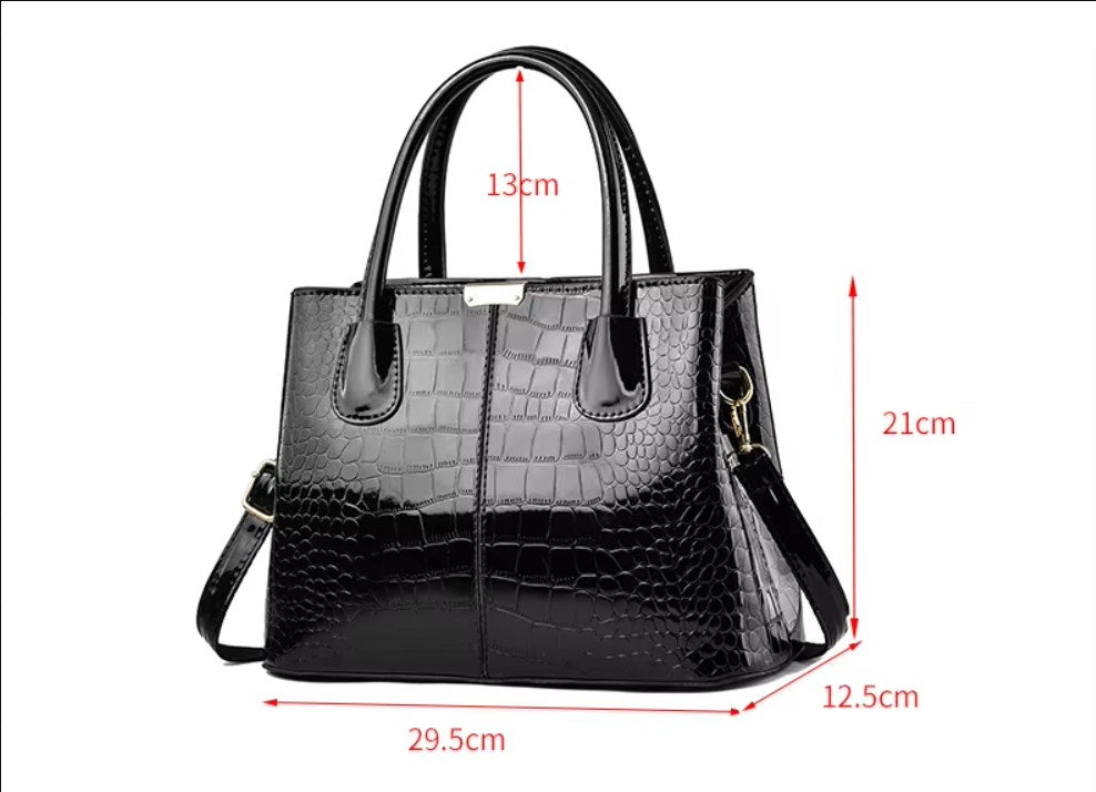 Women's Fashion Bright Leather Shoulder Bag