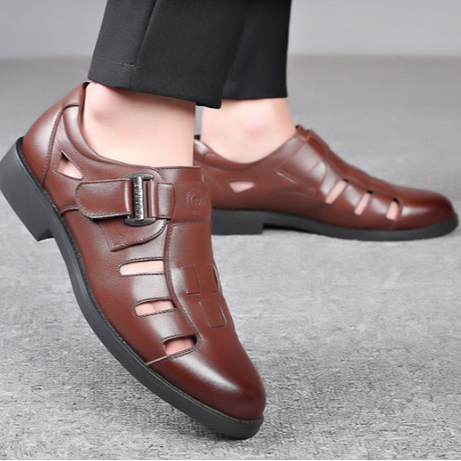 Men's Summer Leather Breathable Sandals