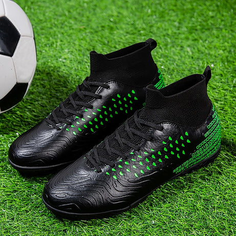 Men's Football High-Top Broken Nails Sports Shoes