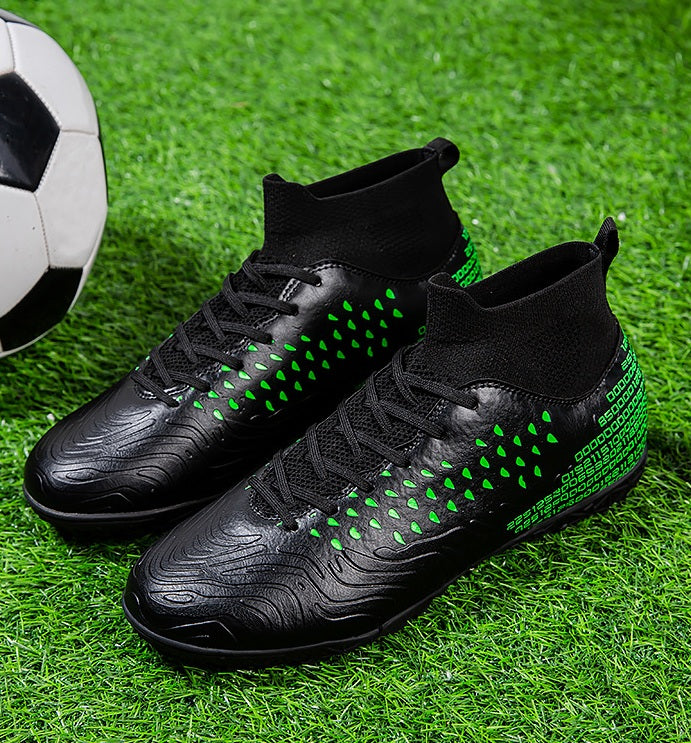 Men's Football High-Top Broken Nails Sports Shoes