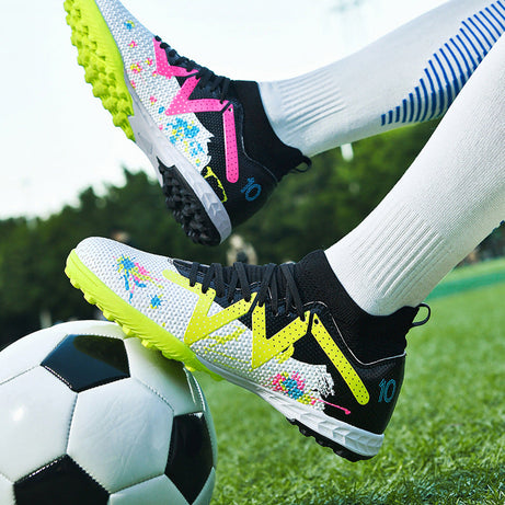 Men's High-top Football Broken Nails Shoes