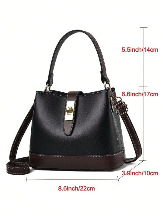Women's Fashion Trendy Bucket Shoulder Bag