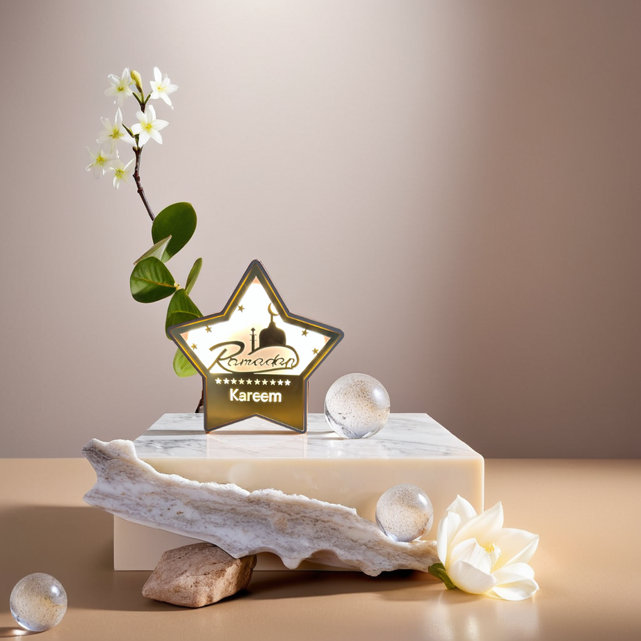 Arabic Star Warm Lights with LED Lamp (807)