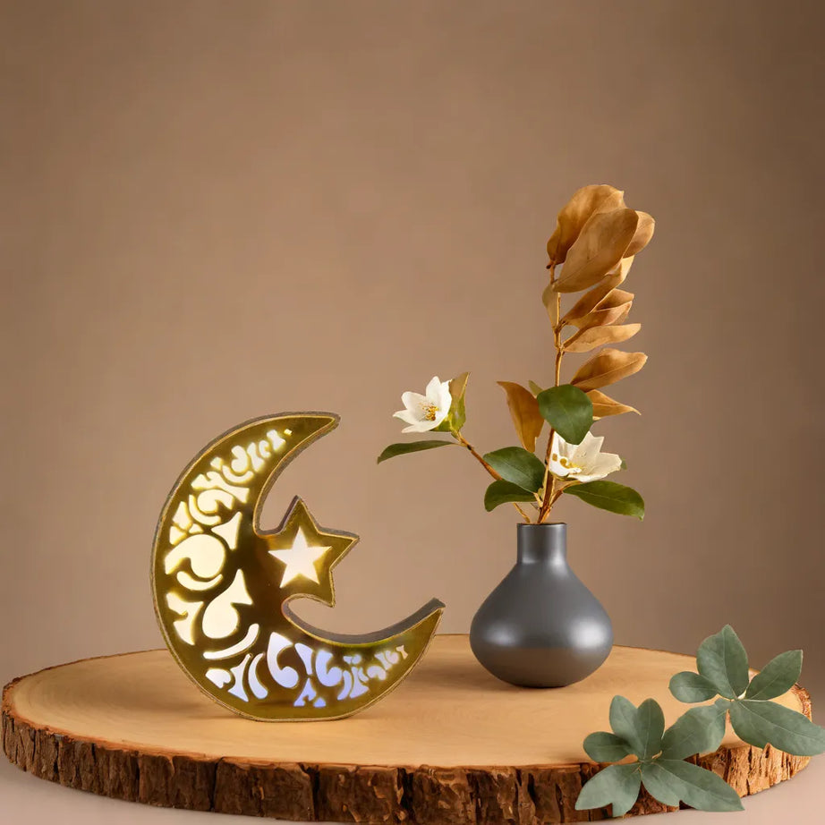 Arabic Moon Star Warm Lights with Star LED Lamp (807)