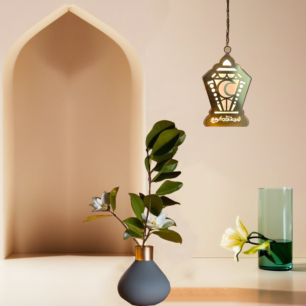 Arabic Mosque Minar Warm Lights with Elegant Islamic Decorative Lamp (2018)