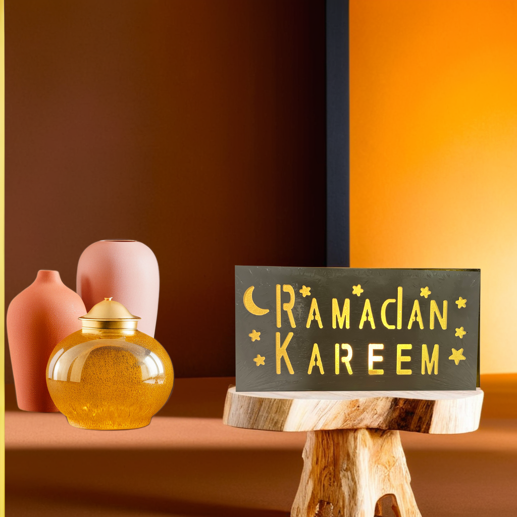 Arabic Monochome Lights with LED Acrylic Sign (806)