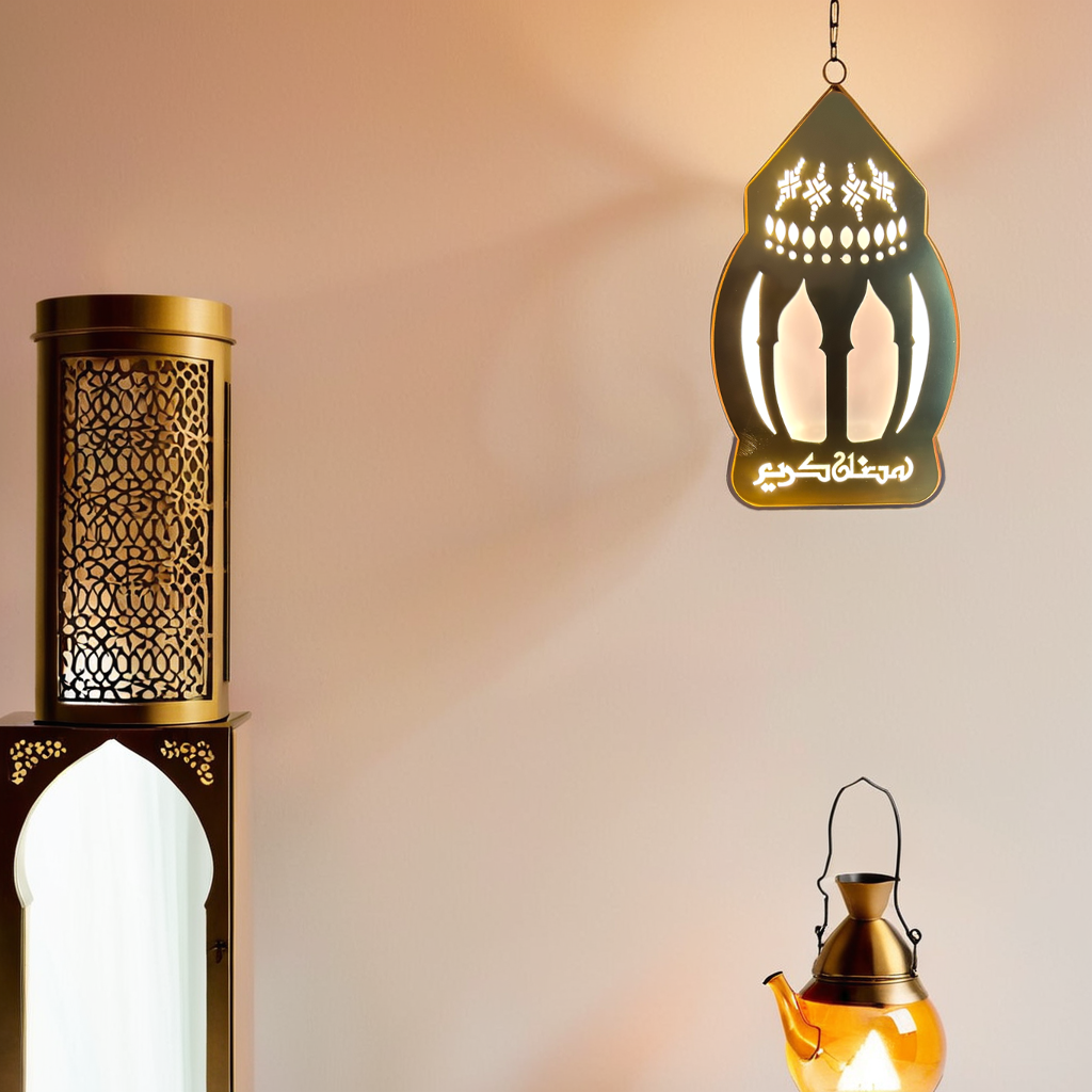 Arabic Mosque Minar Warm Lights with Elegant Islamic Decorative Lamp (2018)