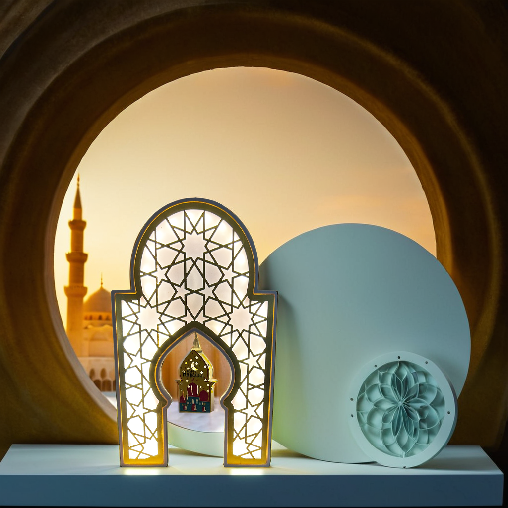 Arabic Gate Warm Lights with Elegant Decorative Lamp (803)