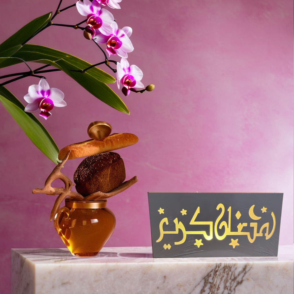 Arabic Monochome Lights with LED Acrylic Sign (806)