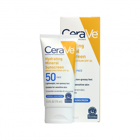 Cerave Hydrating Sunscreen Broad Spectrum SPF50 75ml
